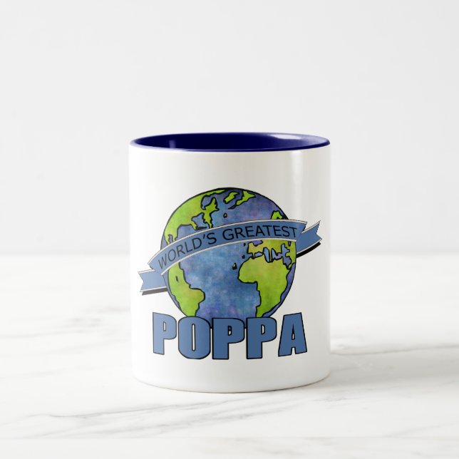 Caneca De Café Em Dois Tons O maior Papa do mundo (Centro)