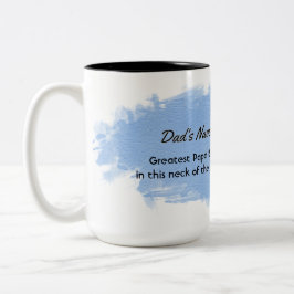 Caneca De Café Em Dois Tons O maior Papai Urso por estas bandas