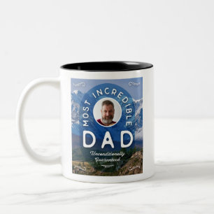 Caneca De Café Em Dois Tons O mais incrível Pai Mountain Mug