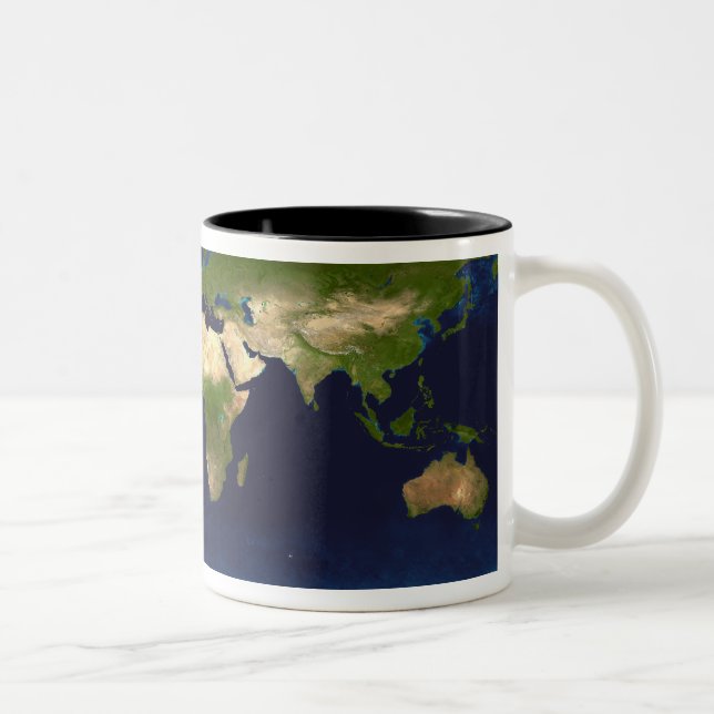Caneca De Café Em Dois Tons O mármore azul (Direita)