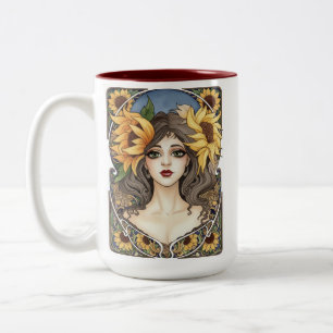 Caneca De Café Em Dois Tons O Médium