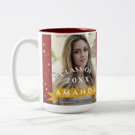 Caneca De Café Em Dois Tons O Melhor Ainda É Chegar À Graduação De Fotos Doura