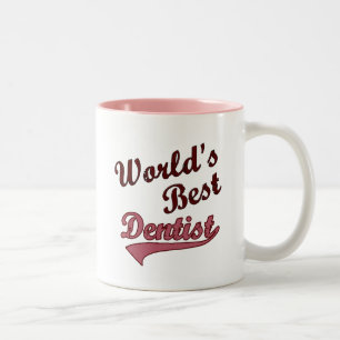 Caneca De Café Em Dois Tons O melhor dentista do mundo