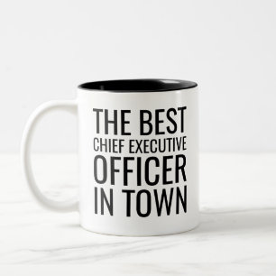 Caneca De Café Em Dois Tons O Melhor Diretor Executivo Da Cidade
