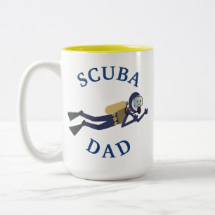Caneca De Café Em Dois Tons O melhor do "PAI MERGULHADOR" nunca! Dia dos pais