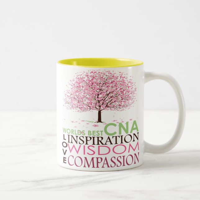 Caneca De Café Em Dois Tons O melhor dos mundos PODE agredir (Direita)