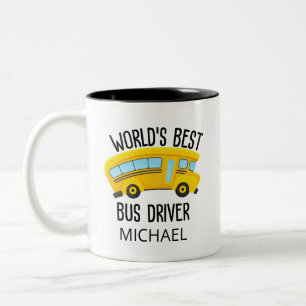 Caneca De Café Em Dois Tons O melhor driver do mundo