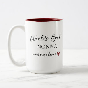 Caneca De Café Em Dois Tons O melhor e mais querido presente de fotos do mundo