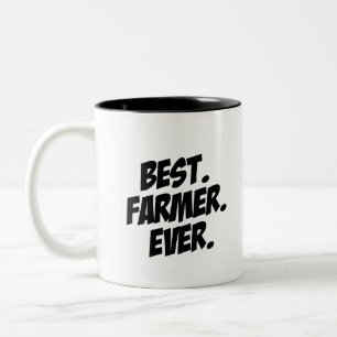 Caneca De Café Em Dois Tons O melhor fazendeiro nunca