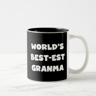 Caneca De Café Em Dois Tons O melhor granma preto e branco do mundo