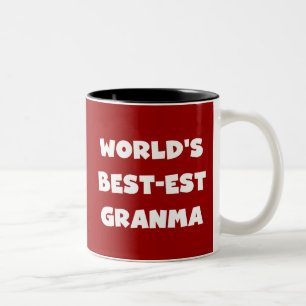 Caneca De Café Em Dois Tons O melhor granma preto e branco do mundo