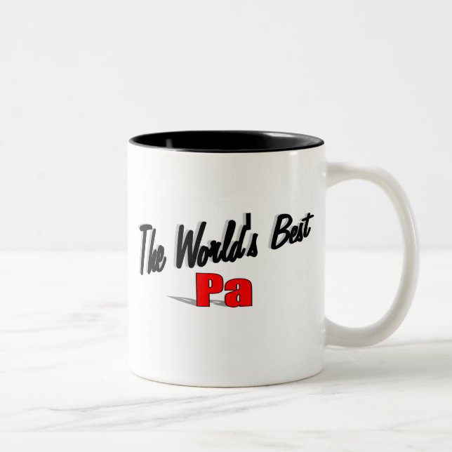 Caneca De Café Em Dois Tons O melhor Pa do mundo (Direita)