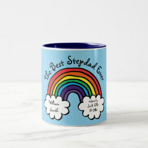 Caneca De Café Em Dois Tons O Melhor Padrasto de Todos os Tempos Padrasto Arco
