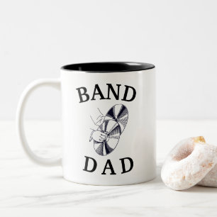 Caneca De Café Em Dois Tons O melhor "PAI BANDA" de sempre! Dia dos Pais