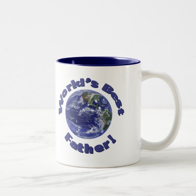 Caneca De Café Em Dois Tons O melhor pai do mundo (Direita)