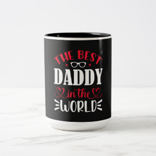 Caneca De Café Em Dois Tons O melhor Pai do mundo