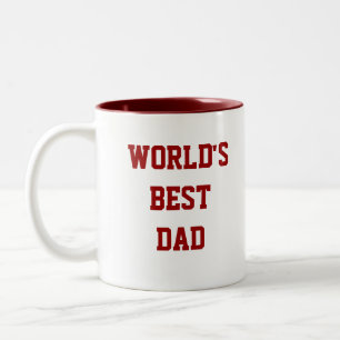 Caneca De Café Em Dois Tons O melhor pai do mundo