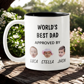 Caneca De Café Em Dois Tons O melhor Pai do mundo | Filme De Bebê Personalizad