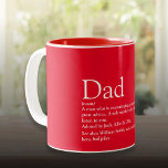 Caneca De Café Em Dois Tons O melhor Pai do mundo - o melhor Pai - é divertido<br><div class="desc">Personalize seu pai especial,  pai ou pai para criar um presente exclusivo para Dia de os pais,  aniversários,  Natal ou qualquer dia que você queira mostrar o quanto ele significa para você. Uma maneira perfeita de mostrar a ele o quão incrível ele é todos os dias. Projetado por Thisnotme©</div>