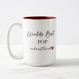 Caneca De Café Em Dois Tons O melhor Pop do mundo e o mais amado presente de f