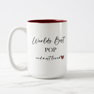 Caneca De Café Em Dois Tons O melhor Pop do mundo e o mais amado presente de f
