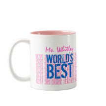 O melhor professor de 3º grau cor-de-rosa azul