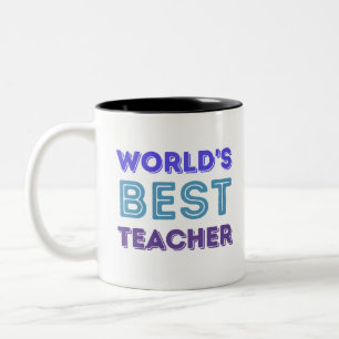 Caneca De Café Em Dois Tons O melhor professor do mundo criativo