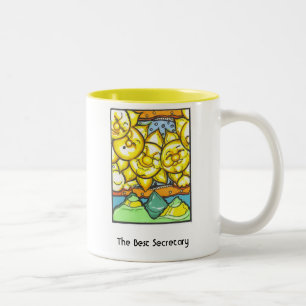 Caneca De Café Em Dois Tons O melhor secretário