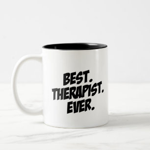 Caneca De Café Em Dois Tons O melhor terapeuta nunca