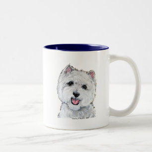 Caneca De Café Em Dois Tons O melhor Westie!