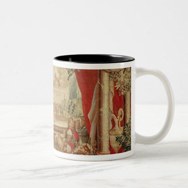 Caneca De Café Em Dois Tons O mês de janeiro o Louvre (Direita)