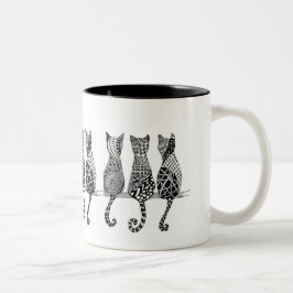 Caneca De Café Em Dois Tons O Moinho do Gato