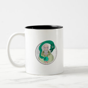 Caneca De Café Em Dois Tons O Monge e o Dragão