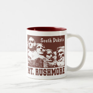 Caneca De Café Em Dois Tons O Monte Rushmore