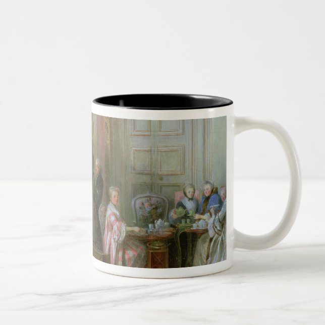 Caneca De Café Em Dois Tons O Mozart novo no clavichord (Direita)