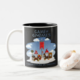 Caneca De Café Em Dois Tons O Natal Dos Gnomos Está Chegando