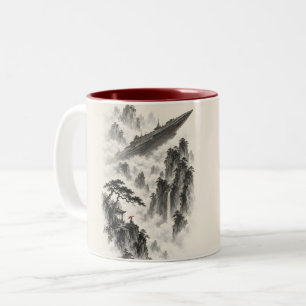 Caneca De Café Em Dois Tons O Navio Além dos Pinheiros