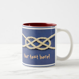 Caneca De Café Em Dois Tons O nó dos marinheiros - curvatura de Carrick