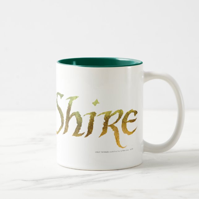 Caneca De Café Em Dois Tons O nome SHIRE™ foi texturizado (Direita)