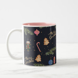 Caneca De Café Em Dois Tons O Nutcracker, marinho
