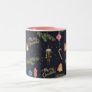 Caneca De Café Em Dois Tons O Nutcracker, marinho