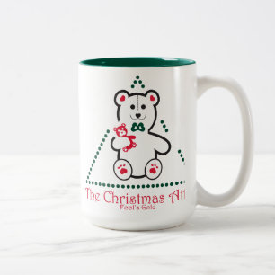 Caneca De Café Em Dois Tons O ouro dos Caneca-Tolos do sótão do Natal,