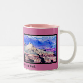 Caneca De Café Em Dois Tons O parque nacional do Grand Canyon