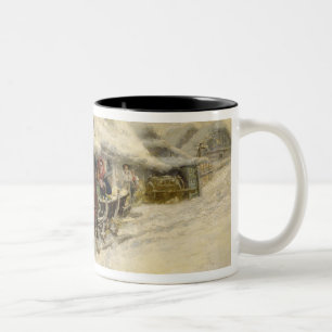 Caneca De Café Em Dois Tons O passeio do trenó, 1896 (óleo em canvas)