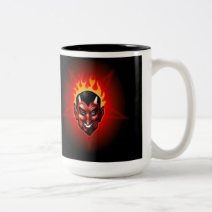 Caneca De Café Em Dois Tons O Pentagram do diabo