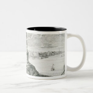 Caneca De Café Em Dois Tons O Pharos de Alexandria, chapeia 9 'de Entwurf ei