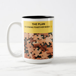 CANECA DE CAFÉ EM DOIS TONS O PLANO ESTÁ DANDO CERTO. 😏
