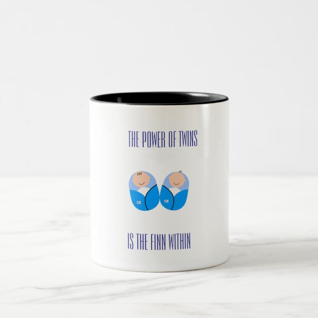 Caneca De Café Em Dois Tons O poder das gêmeas (Centro)