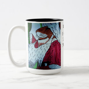 CANECA DE CAFÉ EM DOIS TONS O POEMA VISITADOR DE NATAL