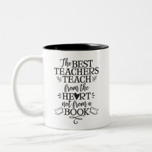Caneca De Café Em Dois Tons O presente da apreciação do professor ensina-o a